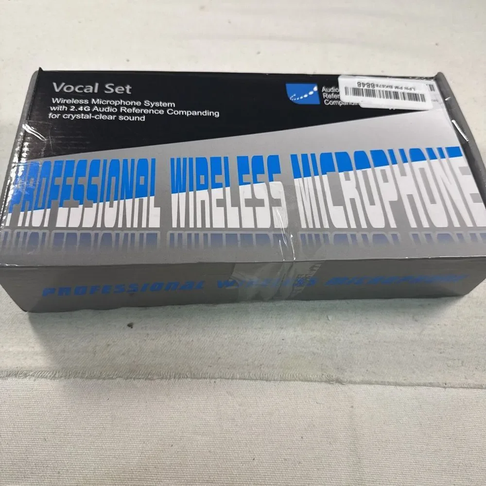 ALPOWL Wireless Microphones Set of 2 Vocal Set Works, Open‎ Box